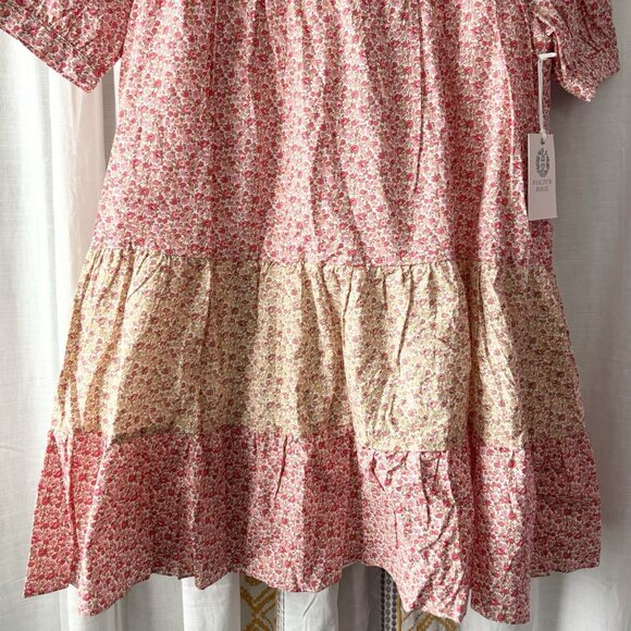 Tuckernuck Hyacinth House Floral Hana Mini Dress (Size M) Tiered Billowy A-line - Picture 6 of 11